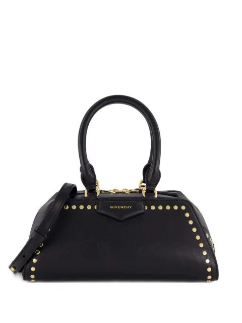 studded top-handle leather shoulder bag by GIVENCHY