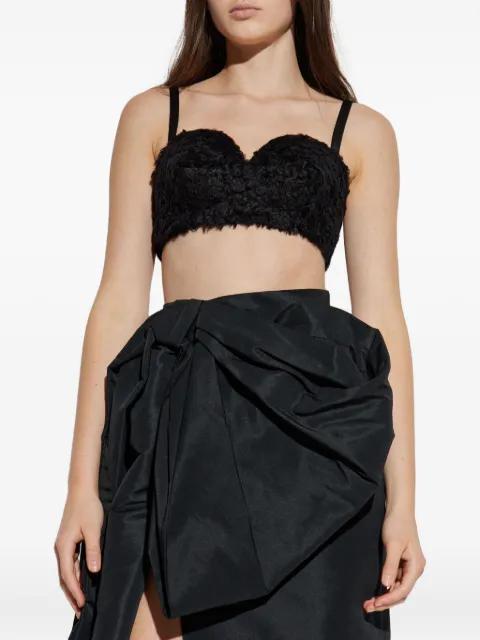 sweetheart-neck crop top by GIVENCHY