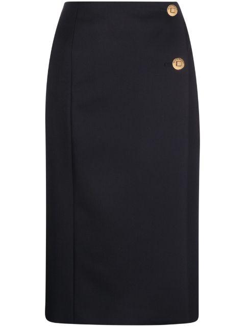 wool-blend straight skirt by GIVENCHY