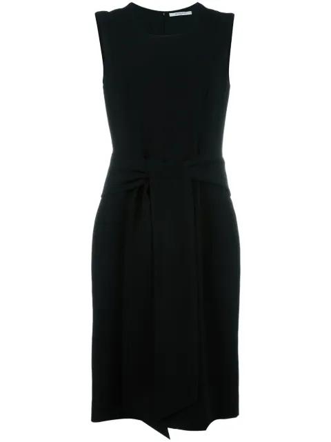 wrap-effect shift midi dress by GIVENCHY