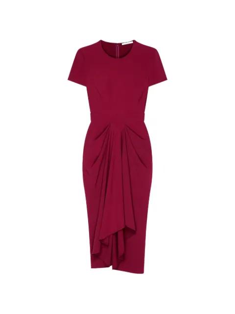 wrap-front short-sleeve midi dress by GIVENCHY