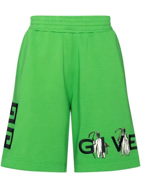 x John Smith logo-print track shorts by GIVENCHY