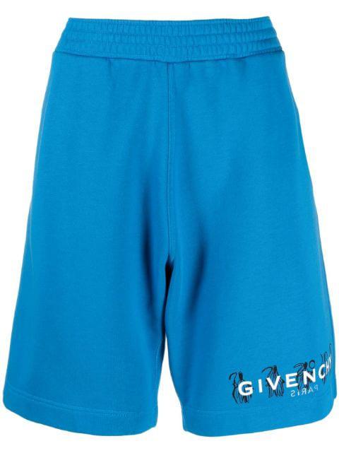 x Josh Smith logo print shorts by GIVENCHY