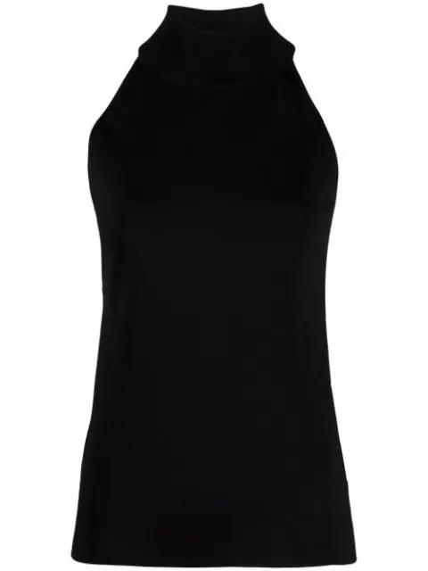zip-detail sleeveless top by GIVENCHY