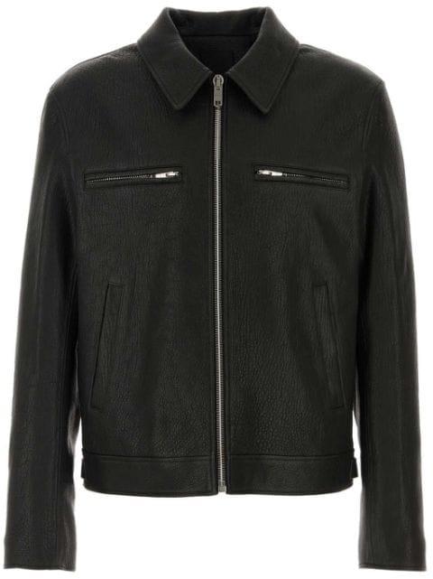 zip-pocket leather jacket by GIVENCHY
