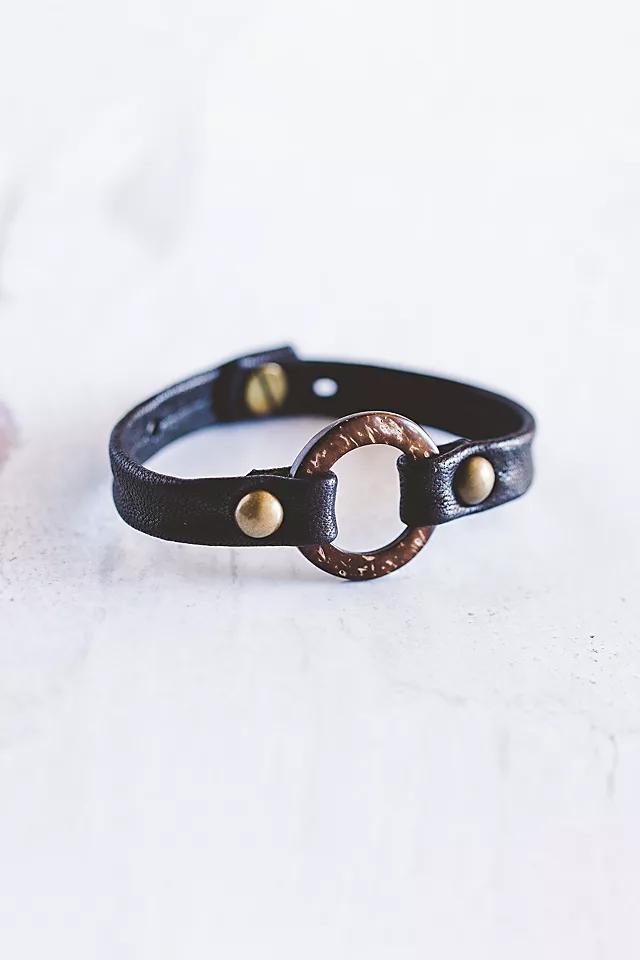 Giving Bracelets Circle Of Love Leather Bracelet by GIVING BRACELETS | FREE PEOPLE