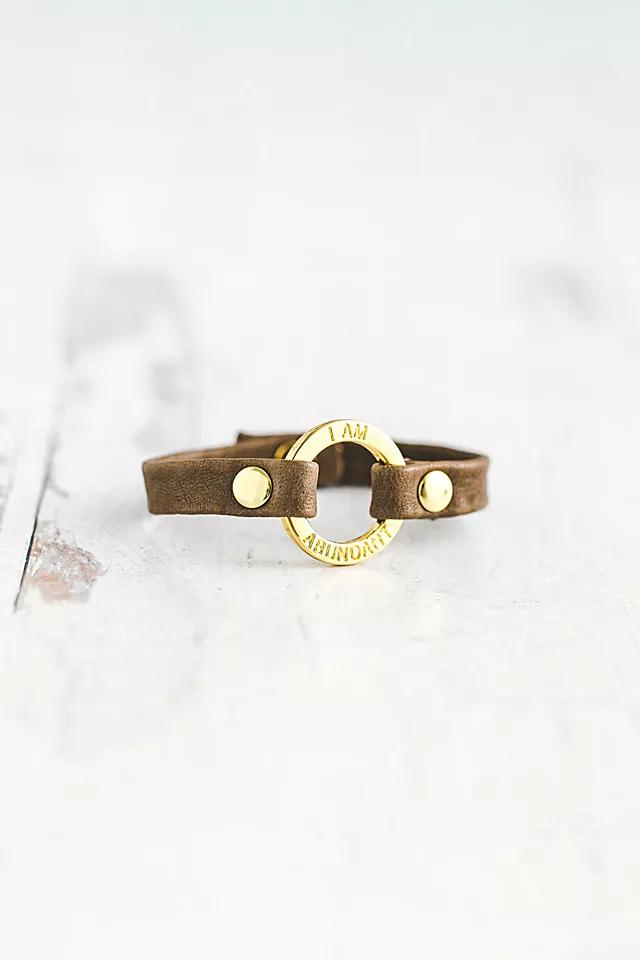 Giving Bracelets Gold I Am Abundant Mantra Bracelet by GIVING BRACELETS | FREE PEOPLE