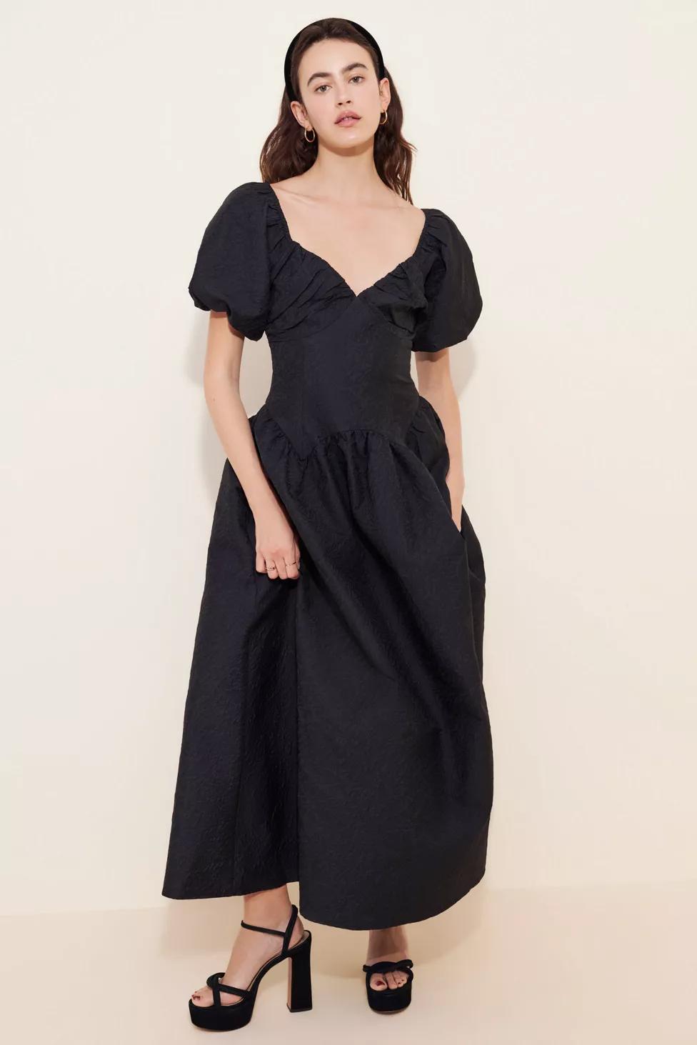 Glamorous Drop Waist Puff Sleeve Maxi Dress by GLAMOROUS Glamorous Drop Waist Puff Sleeve Maxi Dress by GLAMOROUS