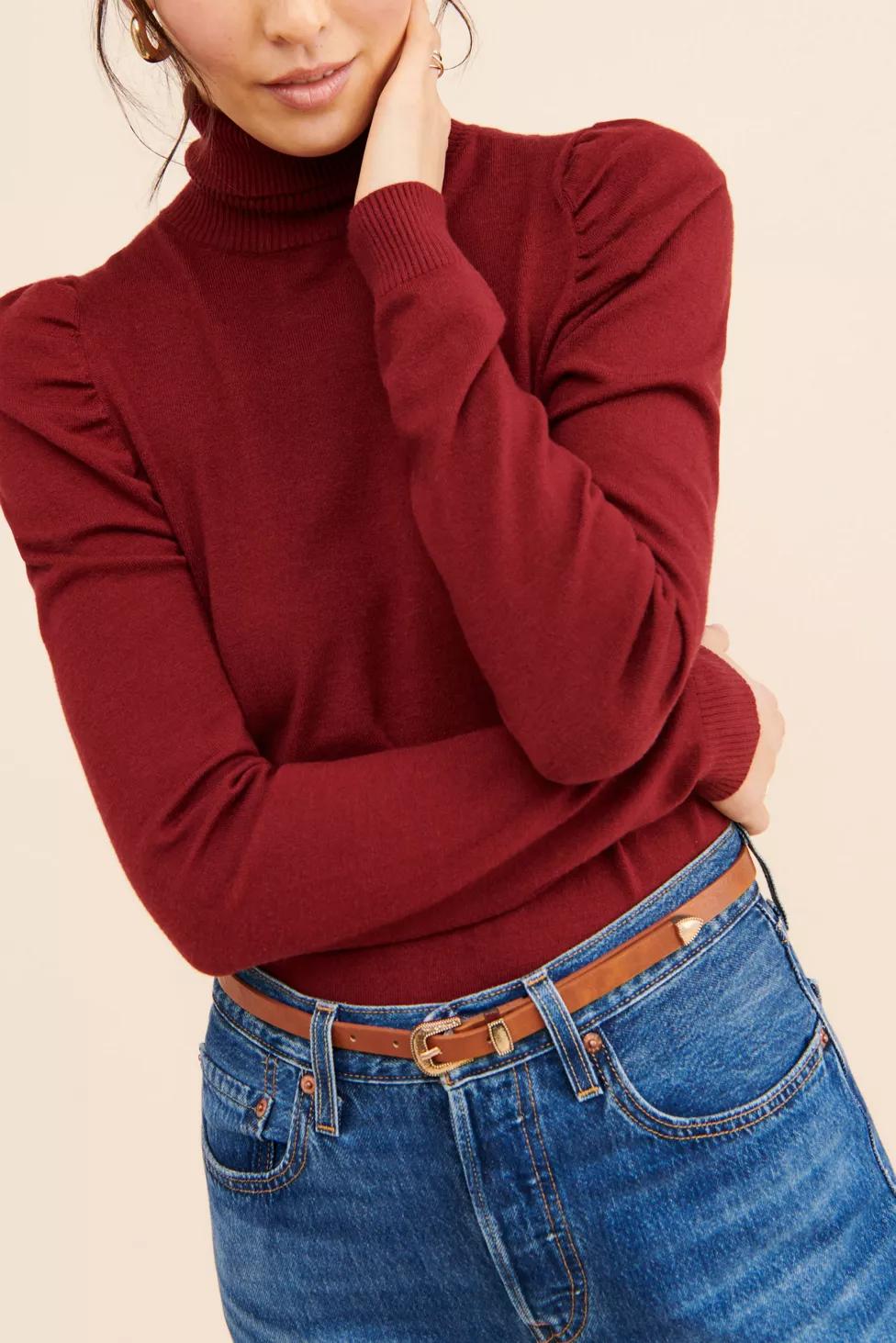 Glamorous Puff Sleeve Turtleneck by GLAMOROUS