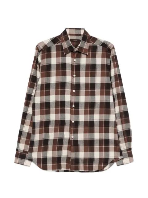 check-pattern shirt by GLANSHIRT