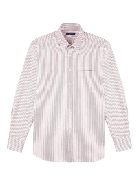 striped oxford cotton shirt by GLANSHIRT