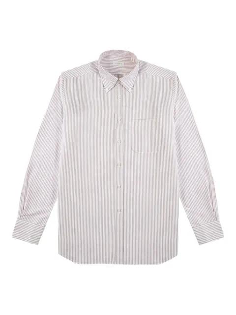 striped oxford shirt by GLANSHIRT