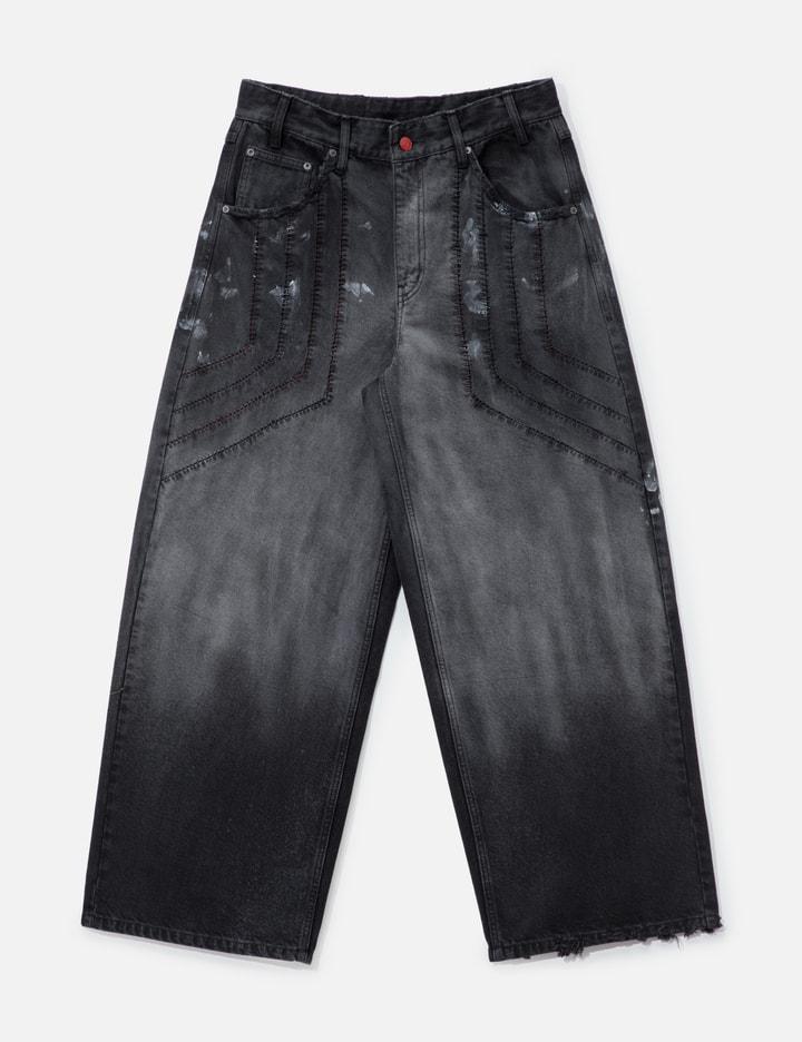 Painted Black Racer Denim by GLASS CYPRESS