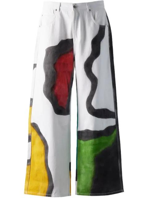 Painted "White" jeans by GLASS CYPRESS