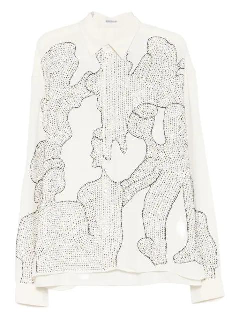 graphic-print shirt by GLASS CYPRESS