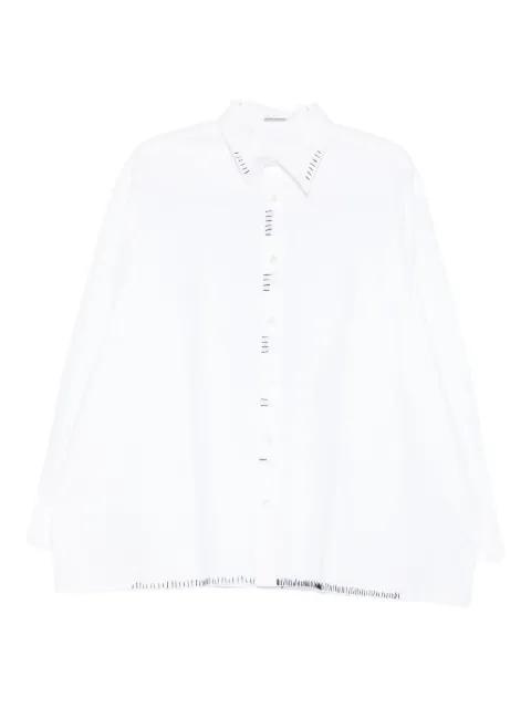 stitch-detail shirt by GLASS CYPRESS