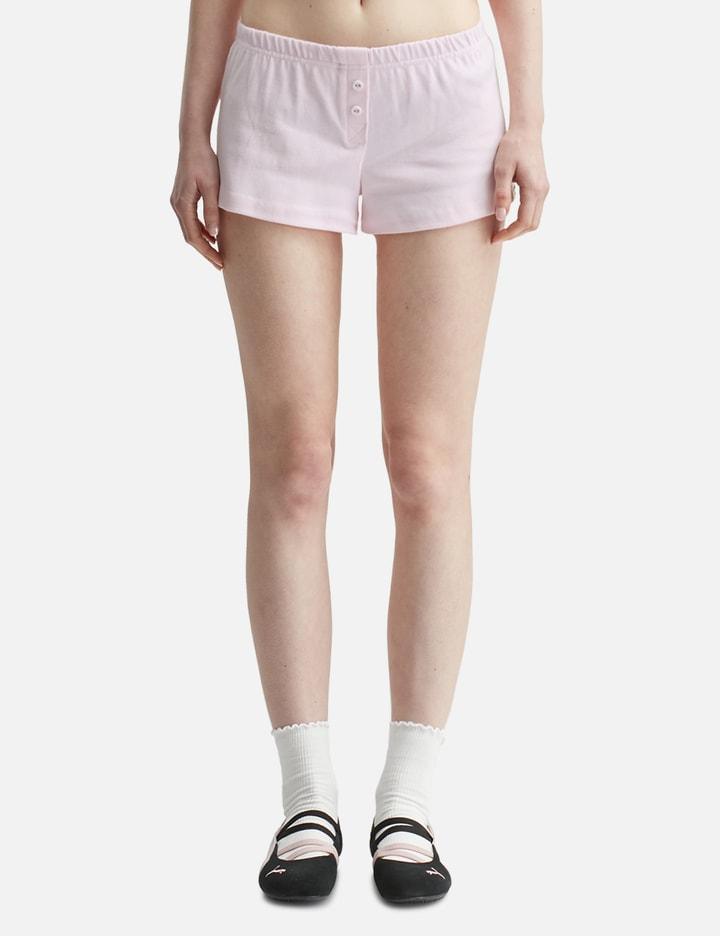 Button Fly Mini Shorts by GLOWNY