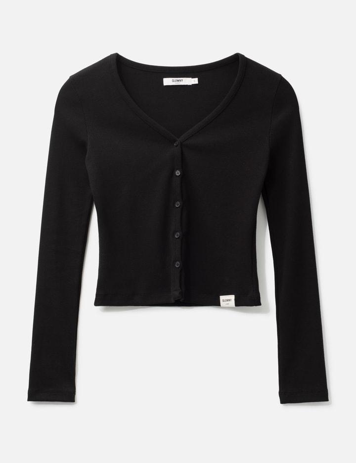 G Classic V-Neck Cardigan by GLOWNY
