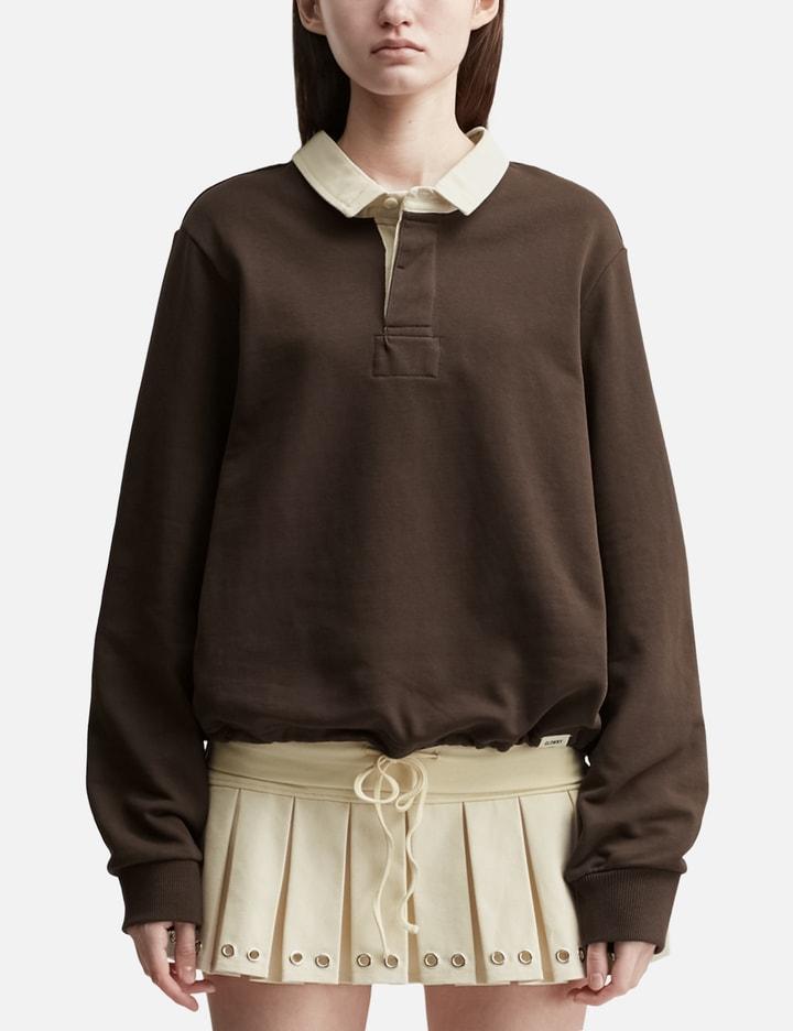 G Contrast Polo Long Sleeve by GLOWNY