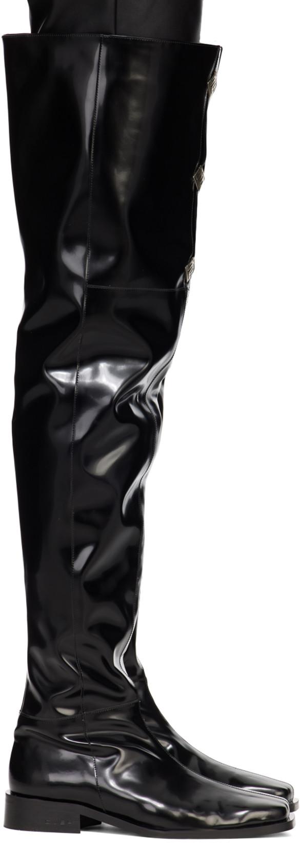 Black Yahir Over-The-Knee Boots by GMBH