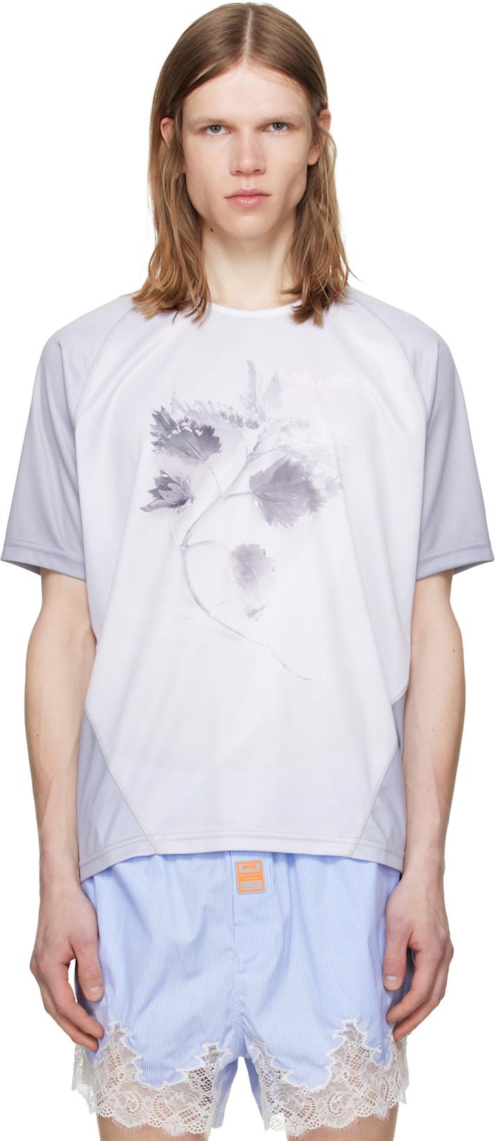 White & Gray Nettles Football Jersey T-shirt by GMBH