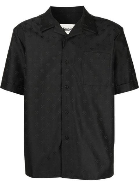 all-over logo print shirt by GMBH