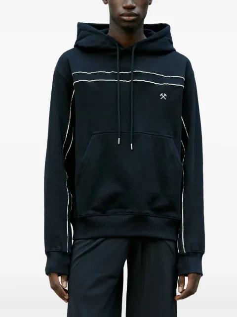 contrast-piping hoodie by GMBH