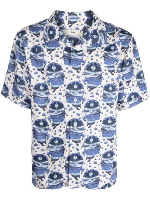 graphic-print short-sleeve shirt by GMBH