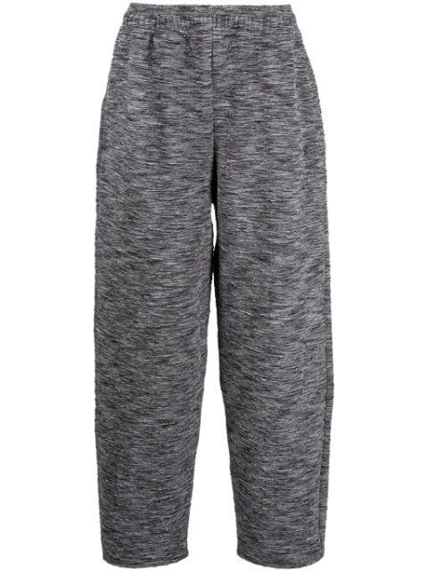 mélange-effect track pants by GMBH