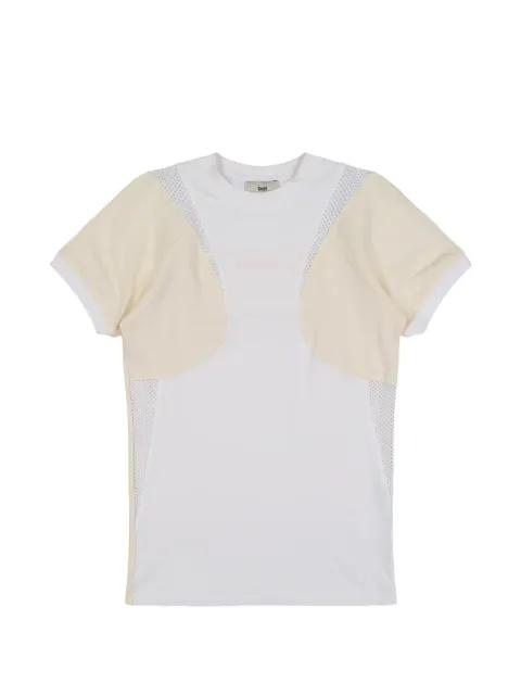patchwork mesh-insert T-shirt by GMBH