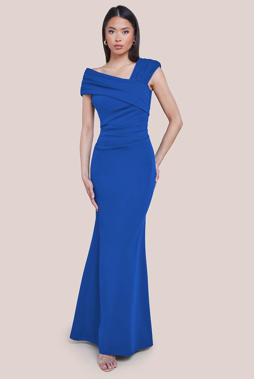 One Shoulder Evening Maxi Dress by GODDIVA