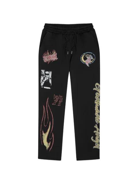 Angel graphic-print track pants by GODMADE