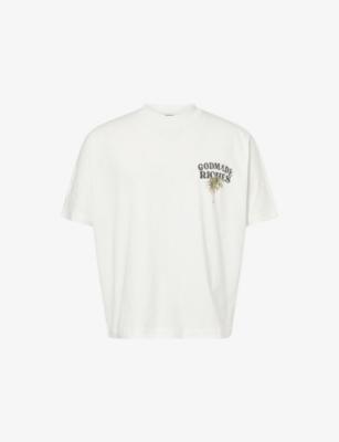 California Riches Printed Cotton T-Shirt by GODMADE