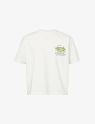 Chateau Graphic-Print Cotton T-Shirt by GODMADE