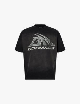 Core Graphic-Print Cotton T-Shirt by GODMADE