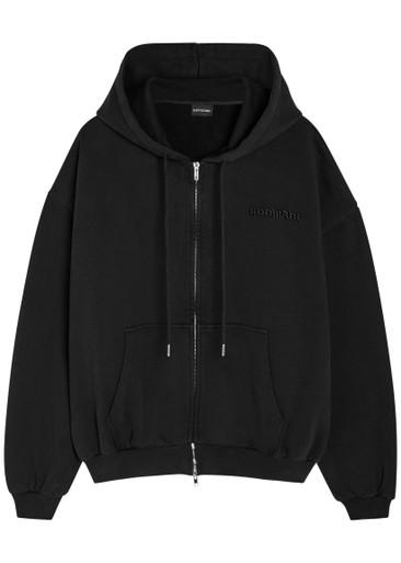 Logo-embroidered hoodied cotton sweatshirt by GODMADE