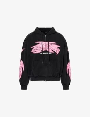 Vivid Zip-Up Cotton Hoody by GODMADE