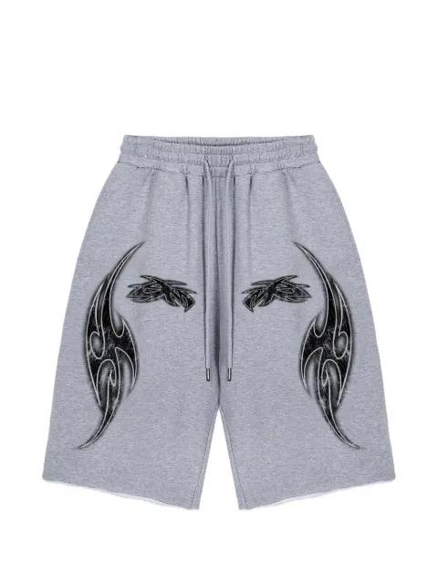 Vivid graphic-print shorts by GODMADE