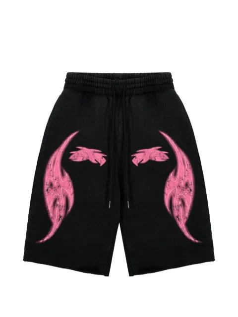 Vivid graphic-print shorts by GODMADE