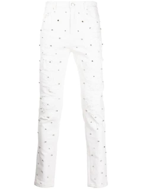 Apocalypse cubic zirconia jeans by GOD'S MASTERFUL CHILDREN