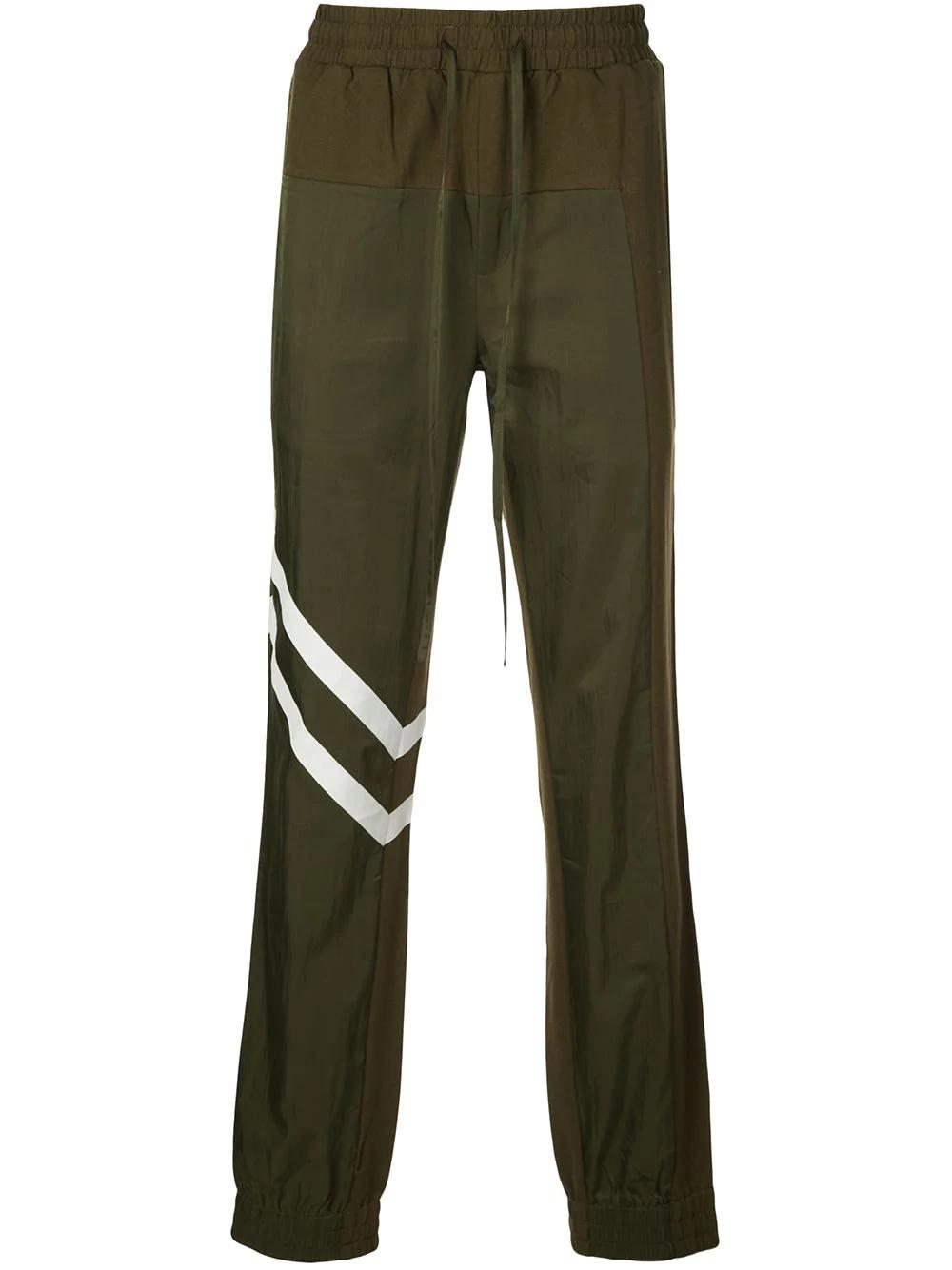 geometric panelled track pants by GOD'S MASTERFUL CHILDREN