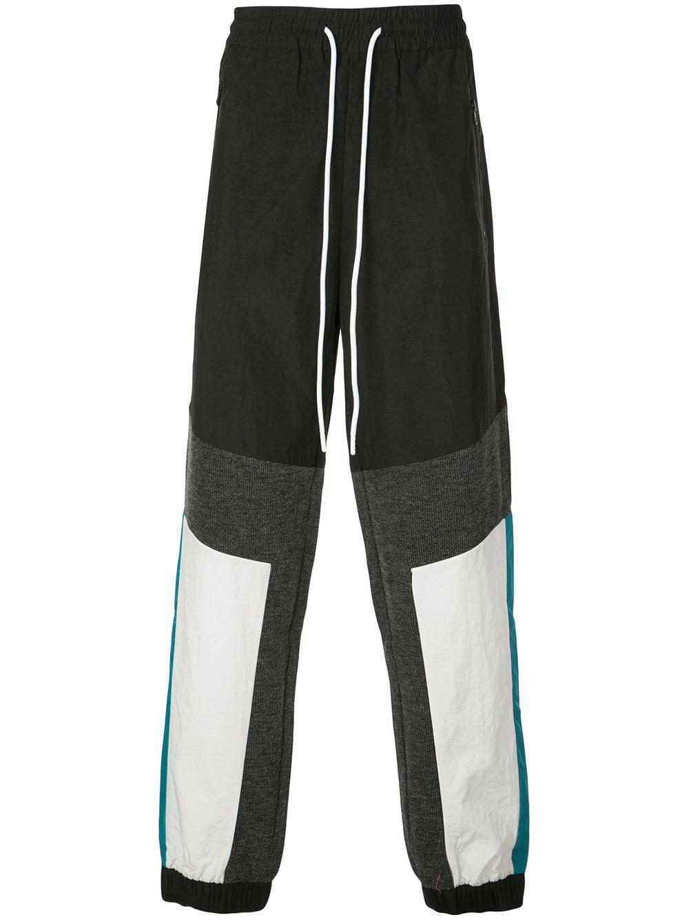 geometric panelled track pants by GOD'S MASTERFUL CHILDREN