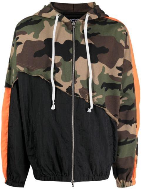 panelled hoodied jacket by GOD'S MASTERFUL CHILDREN
