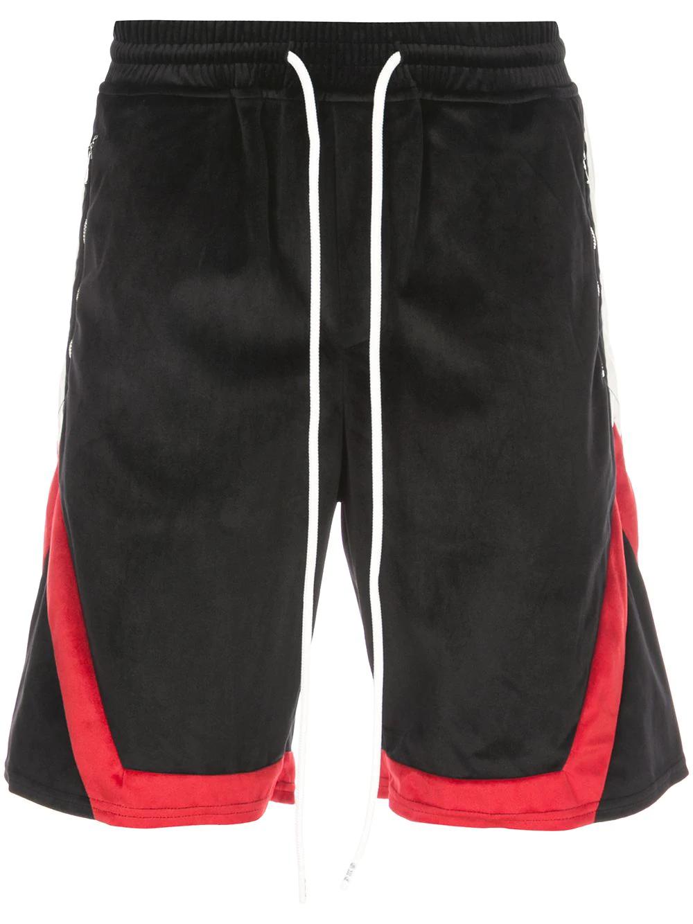 retro track shorts by GOD'S MASTERFUL CHILDREN