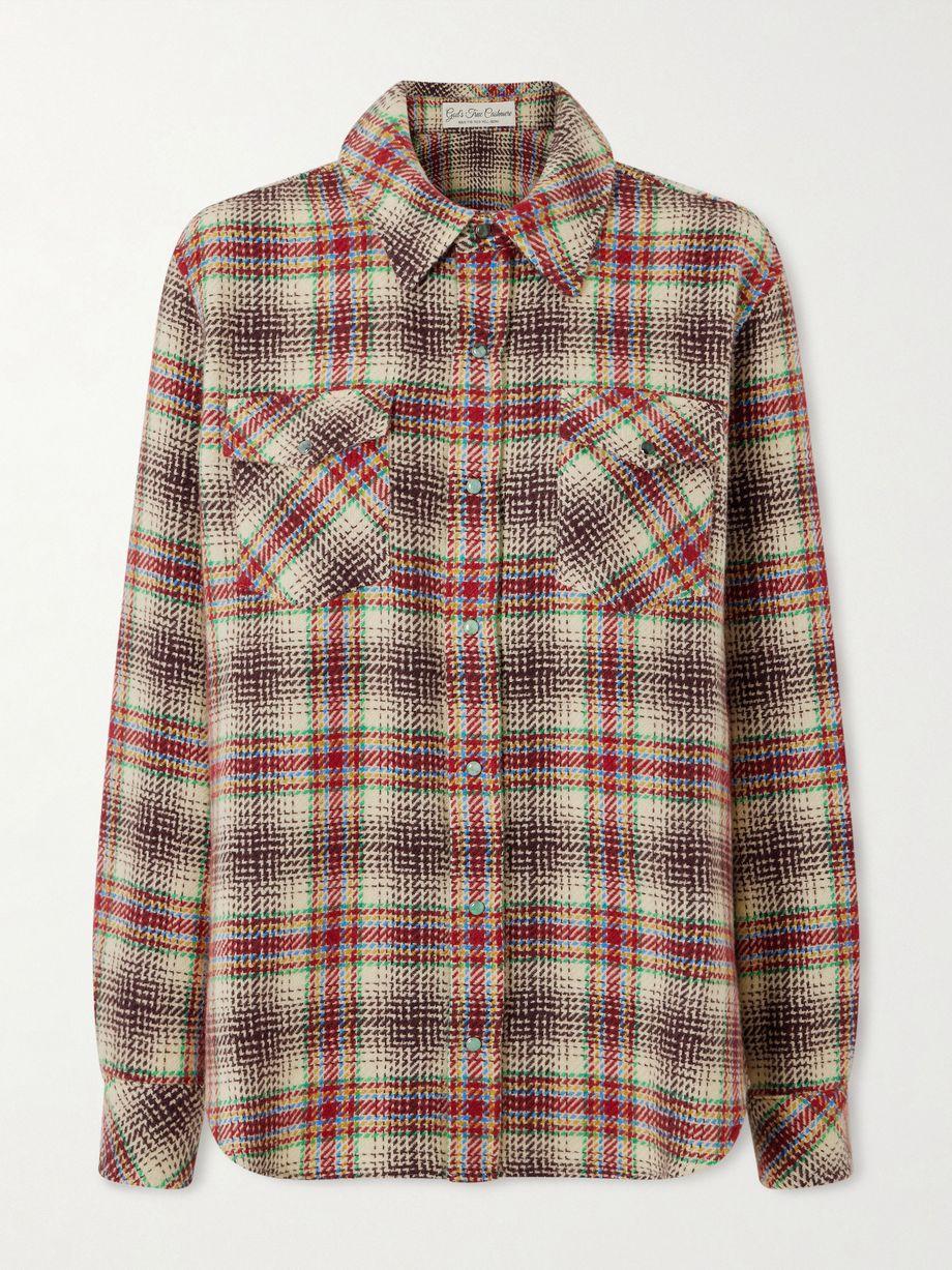 Balance checked cashmere shirt by GOD'S TRUE CASHMERE