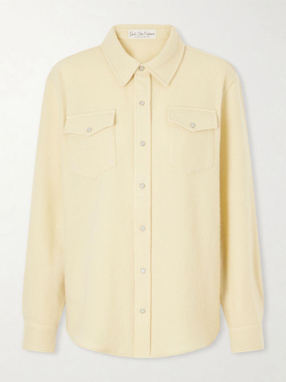 Daffodil cashmere shirt by GOD'S TRUE CASHMERE