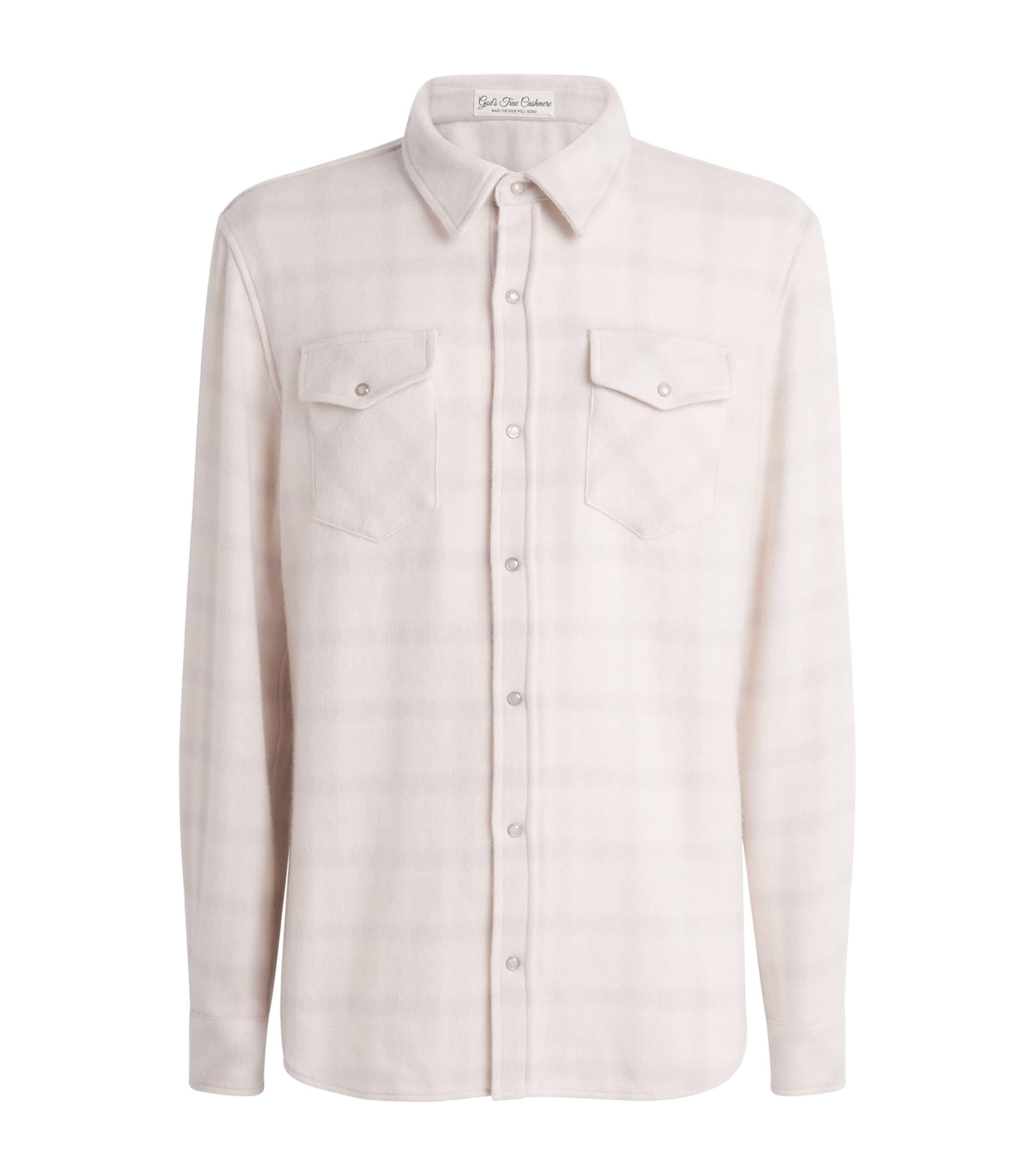 GOD'S TRUE CASHMERE Cashmere Check Overshirt by GOD'S TRUE CASHMERE