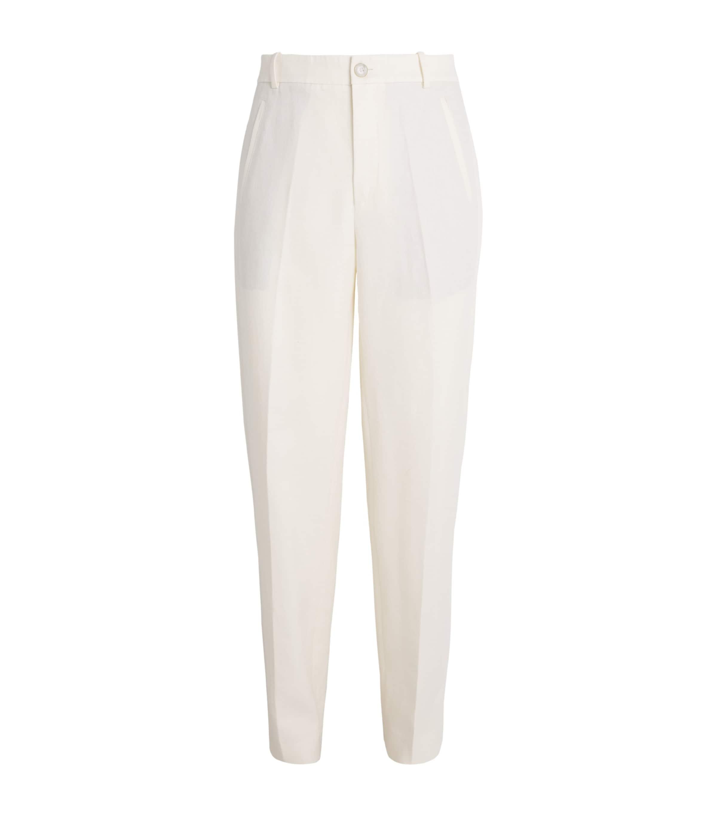 GOD'S TRUE CASHMERE Linen Wide-Leg Trousers by GOD'S TRUE CASHMERE