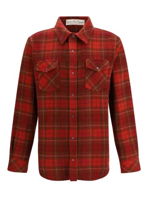 Love tartan patch-pocket shirt by GOD'S TRUE CASHMERE