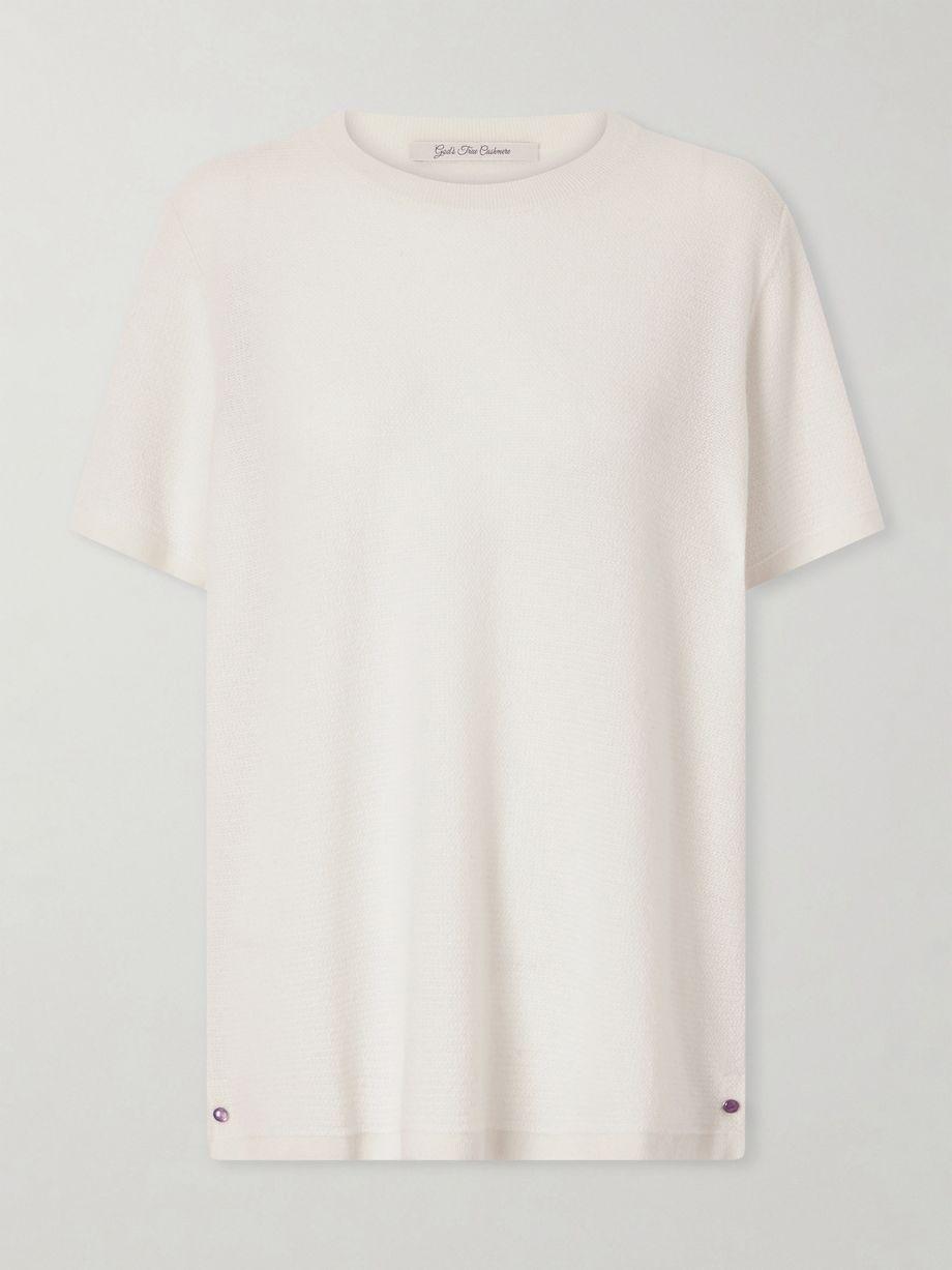 Signature knitted cashmere T-shirt by GOD'S TRUE CASHMERE